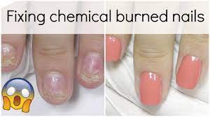 Extremely Damaged Nail Transformation How To Fix It With Polygel Youtube