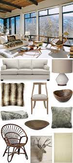 Formerly Chic Coastal Living Get The Look Aerin Lauder S Cozy Aspen Ski Chalet Ski House Decor Ski Chalet Decor Ski Chalet
