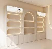 Brendis CREAM Spa Cosmetic Display Cabinet