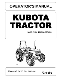 Very strong and easy to run. Kubota M4700 Owner S Manual Manualzz