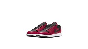 Explore and buy the air jordan 1 low 'gym red'. Air Jordan 1 Low Gym Red Black Pebbled Gs Sneakin
