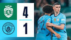 HIGHLIGHTS Sporting CP 4-1 Man City | Foden, Gyorkeres ... - YouTube