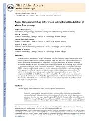 In addition, the city plays an integral part. Pdf Anger Management Age Differences In Emotional Modulation Of Visual Processing