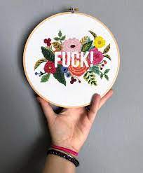 Includes fabric, patterm, threads and needle. Cross Stitch Patterns On Instagram F U C K P A T T E R N Crossstitch Crossstitchpattern Cross Stitch Patterns Cross Stitch Stitch Patterns
