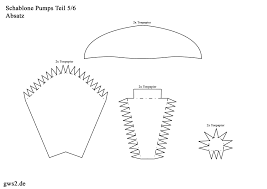 Schablone schuh aus papier basteln vorlagen. Pumps Damenschuhe Aus Papier Basteln Anleitung