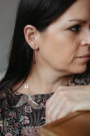 Oval Hammered Wire Hoop Earrings