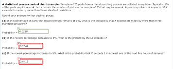 solved a statistical process control chart example sampl