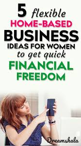 5 Lucrative Home Business Ideas For Women In 2020 Dreamshala Financial Freedom Home Based Business Home Business