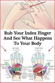 Rub Your Index Finger For 60 Seconds And See What Happens To Your Body Reflexology Reflexology Benefits Acupressure
