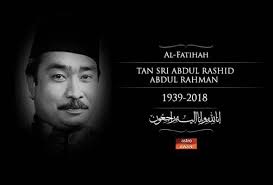 Is your surname abdul rahman? Bekas Mb Pahang Tan Sri Abdul Rashid Meninggal Dunia Astro Awani