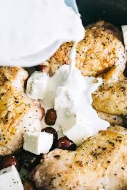 Tender Flavorful Baked Chicken Recipe Cooked In A Creamy Basil Pesto Sauce With Feta Cheese And Oli Baked Pesto Chicken Chicken Pesto Recipes Chicken Recipes