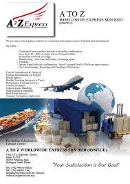 Everest international xpress offers one stop reliable service solutions for all your express shipments towards both international and domestic domains. A To Z Worldwide Express Sdn Bhd Home Facebook