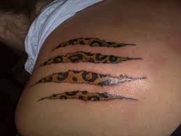 Cheetah Print Scratches Tattoo Jpg 500 375 Cheetah Print Tattoos Leopard Print Tattoos Stretch Mark Tattoo