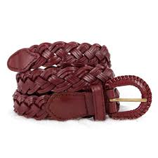 Large ou fine, la ceinture s'adapte à tous vos looks ! Ceinture Tressee Bordeaux