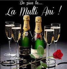 A venit insotit in competitie de mama sa, doamna stefana. Felicitare De Ziua Ta Sticle Cu Sampanie Si Pahare Champagne Champagne Bottles Happy Birthday Woman