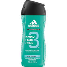 Adidas 3 In 1 Polar Menthol Ice Effect Shower Gel Shampoo Face Wash 400ml Click Image To Review More Details Shower Gel Face Wash Menthol