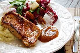 Pork Chops And Applesauce Skinnytaste Pork Chops And Applesauce Skinny Taste Recipes Pork Recipes
