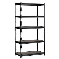 Edsal 72 In H X 36 In W X 18 In D Steel Commercial Shelving Unit In Black Ur 185wgb The Home Depot Shelving Unit Shelving Metal Shelving Units