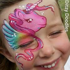 ditzy doodle face painting unicorn girl face painting face painting