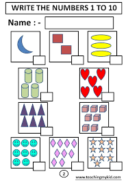 A great collection of free practice worksheets for mathematics, for all grades year 3, 4, 5, 6, 7, 8, 9, 10, 11 & 12. 1st Grade Math Worksheets To Teach Number 1 To 10 Teaching My Kid