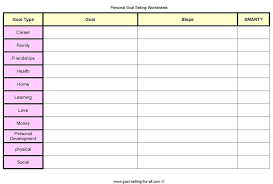 Need a goal setting worksheet? Top Quality Personal Goal Setting Worksheets Printable Pdf