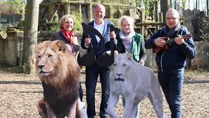 Vorbildliche afrikaanlage takamanda mit dem spieplatz/restaurant makatanda. Im Zoo Osnabruck Findet Das 2 Rudelsingen Fur Lowen Statt