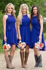 Pretty Royal Blue Flowy Simple Elegant Chiffon Bridesmaid Dresses Z1447 Royal Blue Bridesmaid Dresses Summer Bridesmaid Dresses Short Summer Bridesmaid Dresses