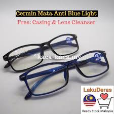 Biasanya kacamata ini digunakan saat seseorang keluar rumah di siang hari ataupun saat. Cermin Mata Anti Blue Light Silau Computer Korea Design Saiz 55 Free Casing Pouch Lens Cleaner Ready Stock Shopee Malaysia