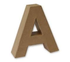 How to draw block letters. Papier Mache 3d Alphabet Letter Shapes Large 17cm High Decoupage Craft Paper Ebay