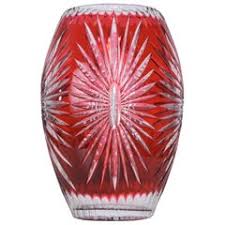 Bohemian ruby red cut glass fairy lamp czech. Czech Art Glass Vases 165 For Sale On 1stdibs