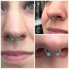 Body Piercing Jewellery Tiny Simple Septum Clicker Ring Blue Body Piercing Jewelry Body Jewelry Blue Rings