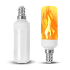 If you have noticed a single bulb flickering in your home, whether it's in a fixture on its own, or part of a set of lights, there could be a few minor issues that are the cause of the flickering bulb. Flame Jdd Tubular Shape Led Fire Candle Light Bulb Flaming Flicker E12 12vmonster Lighting And More