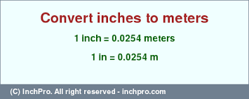 1 inch in m - Convert 1 inch to meters | InchPro.com