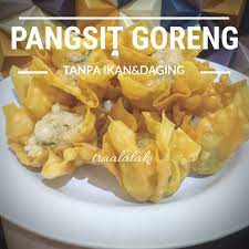Resep Pangsit Goreng Tanpa Ikan Tanpa Daging Goreng Mekar Oleh Rieora Recipe Pangsit Daging Makanan