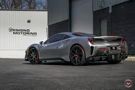 Ferrari's team provides complete assistance and exclusive services for its clients. Ferrari 488 Pista Series 21 S21 01 Vossen Wheels