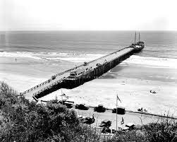 Cement Boat And Pier At Seacliff State Beach Aptos Ca South Of Santa Cruz 1947 Aptos California Beach Santa Cruz