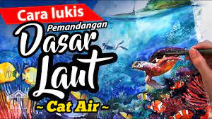 Indonesia memang menjadi surganya pemandangan bawah laut yang indah untuk kamu yang menyukai diving. Cara Melukis Pemandangan Dasar Laut Youtube