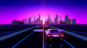 Neon samurai with katana night city cyberpunk. Neon Drive 1920x1080 Neon Wallpaper Background Images Wallpapers Vaporwave Wallpaper