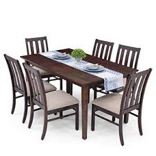 6 Seater Wooden Dining Sets Buy 6 Seater Wooden Dining Sets Online In India 6 Seater Dining Table Dining Table Design Wooden Dining Table Designs