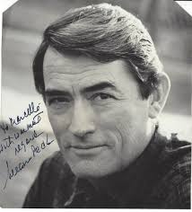 GREGORY PECK—SIGNED PHOTO•Hitchcock-Wyler-King-Audrey  Hepburn-Mockingbird-Omen