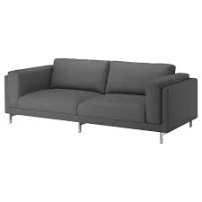 Nockeby 3er Sofa Lejde Dunkelgrau Verchromt Ikea Deutschland 3er Sofa Sofa Ikea