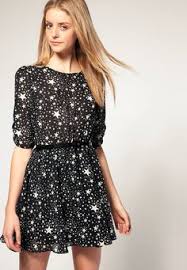 Starry Night Dress I Would Wear This No Need For Jewelry It Sparkles On It S Own Fashion Summer Dresses For Women Half Sleeve Dresses