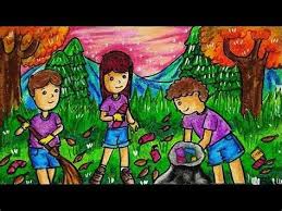 Gambar mewarnai gotong royong kebersihan lingkungan dan kelas via gambarmewarnai1.blogspot.com. Download Festival Indonesia Mengajar Knock On My Door Gratis