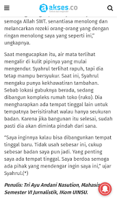 Maybe you would like to learn more about one of these? Contoh Tulisan Feature Pengalaman Manusiawi Human Interest Pojokata