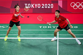 การแข่งขันแบดมินตัน โอลิมปิกเกมส์ 2020 ที่ประเทศญี่ปุ่น ประเภทคู่ผสม รอบ 8 คู่สุดท้าย บาส เดชาพล พัววรานุเคราะห์ กับ ปอป้อ ทรัพย์สิรี แต้รั. Xqoet9lputchkm