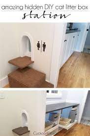 Amazing Litter Box Enclosure Cat Door Diy Diy Litter Box Litter Box Enclosure