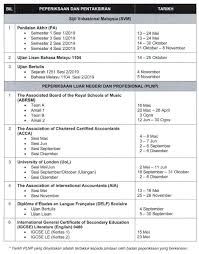 Jadual waktu peperiksaan spm 2020 terkini. Takwim Peperiksaan Awam 2019