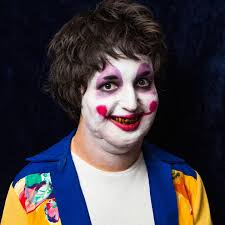 Fat Neck Makeup Part 2: Killer Clown! 🤡💀🩸 Of course we had to have some  fun with this prosthetic, so @attacus_j (they/them) was turned into a  cannibal clown 🤡 I wanted the