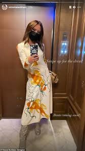 Shop discount belts, hats, scarves, backpacks, clutch bags, shoulder bags, totes, activewear, beachwear, cashmere, coats, denim, dresses, jackets, jeans. Victoria Beckham Faints In A 1 350 Goldfish Motif Dress From Her Collection During Her Trip To Paris Eminetra New Zealand