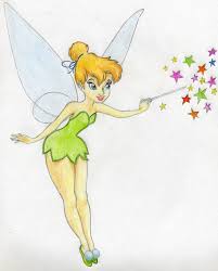 Draw Tinkerbell Is Very Easy Disney Princess Drawings Fairy Drawings Tinkerbell Pictures